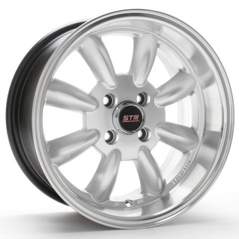 15'' str 503 hyper silver machine lip 15x7.5 4x100 +10 dc2 integra ek eg honda 