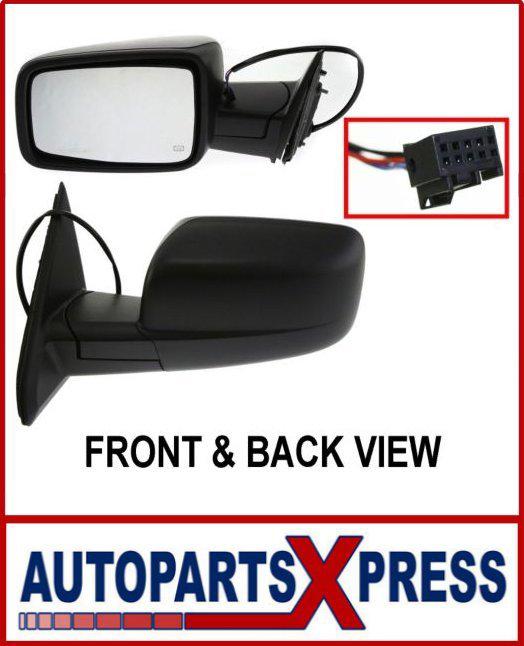 Dodge ram 1500 pickup 09-12 mirror lh, power, heated, w/o turn signal & puddle 