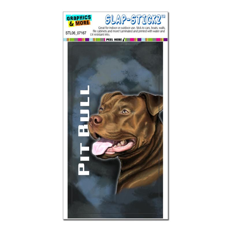 Pit bull american staffordshire terrier dog pet blue slap-stickz™ bumper sticker