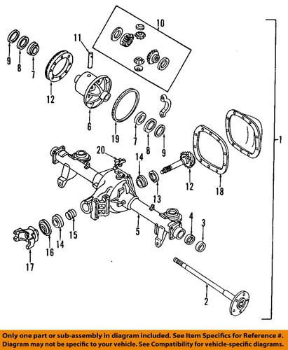 Gm oem 26016661 axle-rear cover gasket