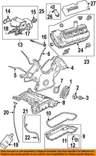 Jaguar oem aj83017 engine oil drain plug gasket/oil drain plug