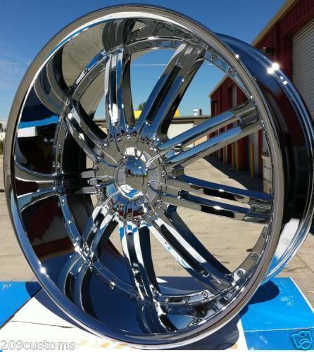 24" tires & wheels vw800 chrome fleetwood 1992 1993 1994 1995 1996