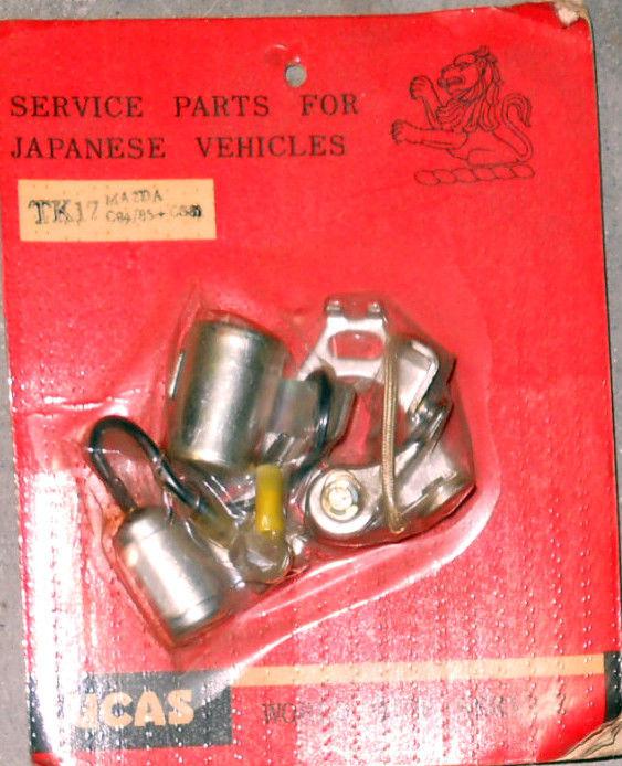 Lucas tune up kit (condenser & contact set) tk17. rx2 & 1972-1973 rx3 auto ---->