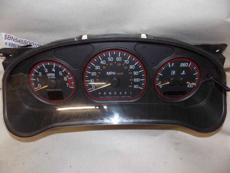 02-05 04 pontiac montana 45k instrument cluster speedometer 2003 2004 2005 #7020