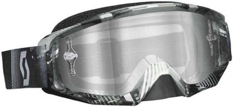 New scott tyrant w/ silver chrome works lens adult goggles,tangent gray,one size