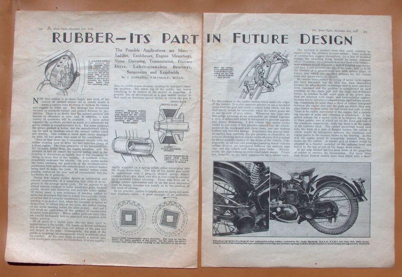 1237   1943 article on the future of rubber usage in motorcycling