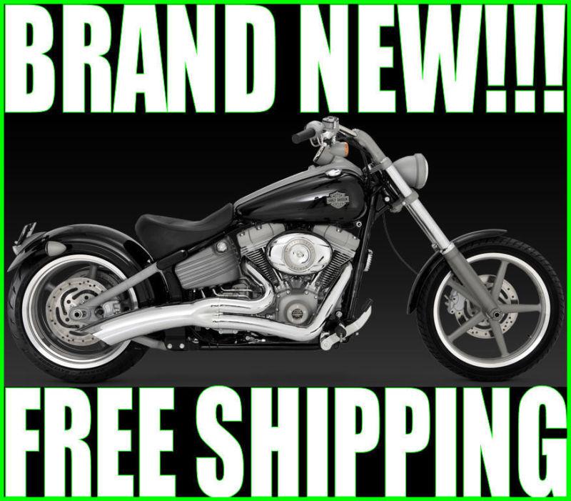 Vance & hines big radius 2 into 1 exhaust pipes pipe 2012-2014 harley softail