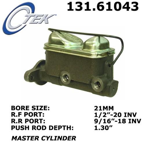 Centric 131.61043 brake master cylinder-c-tek standard brake master cylinder
