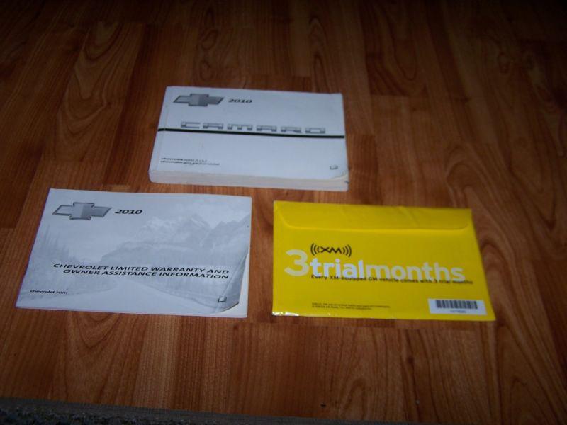 2010 chevy camaro owners manual set with free shipping