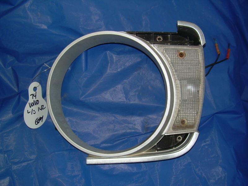 1974 volvo headlight bezel left hand