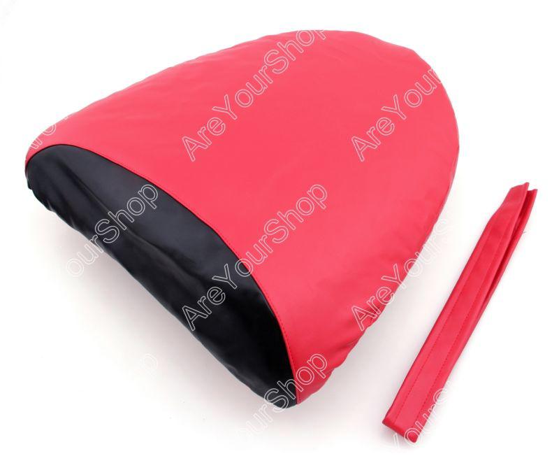 Passenger rear pu leather seat cowl cover pillon kawasaki zx10r 2004-2005 red