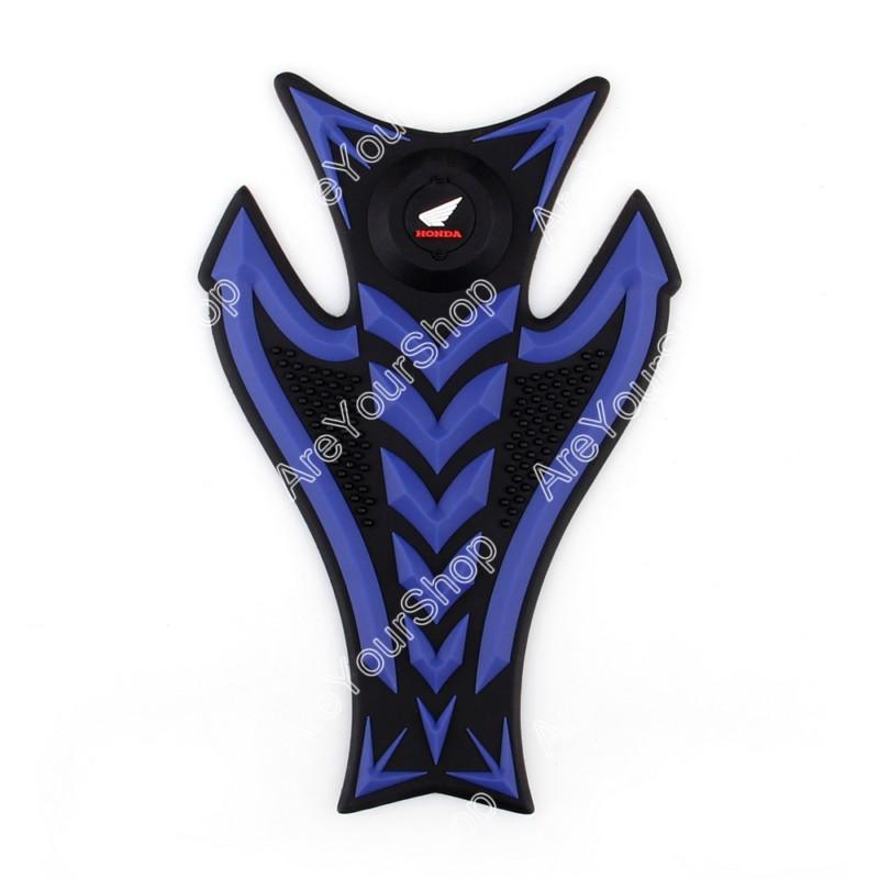 3d rubber tank pad protector gas motorcycle honda cbr 600 929 954 1000 rr blue