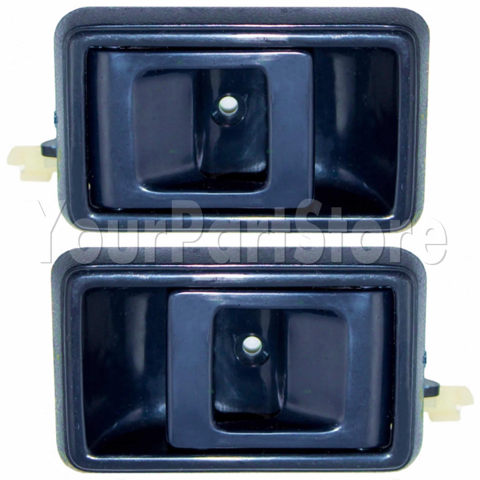 89-00 toyota truck tacoma inside door handle left & right front pair set 2 blue