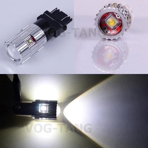 2x canbus no error 25w cree led t25 3157 brake stop turn signal light bulb white