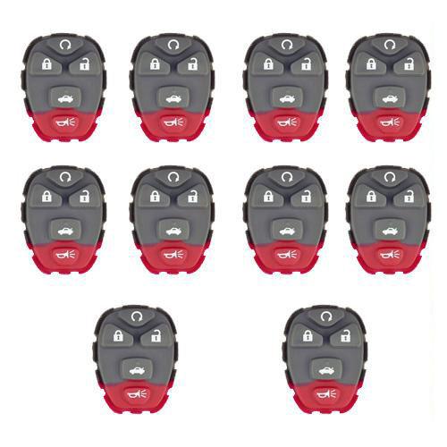 Lot 10 new remote key pad rubber for pontiac g6 chevrolet malibu buick lacrosse