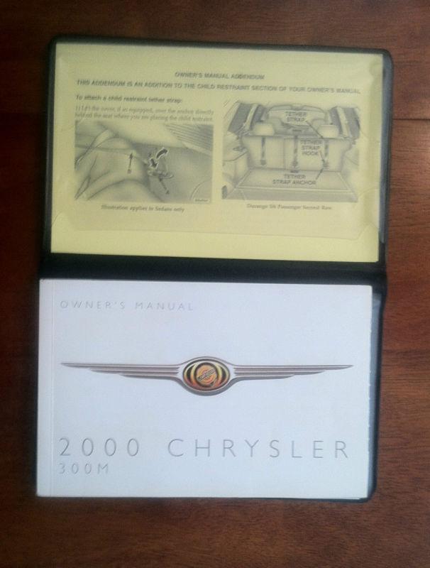 2000 chrysler 300m owner's manual