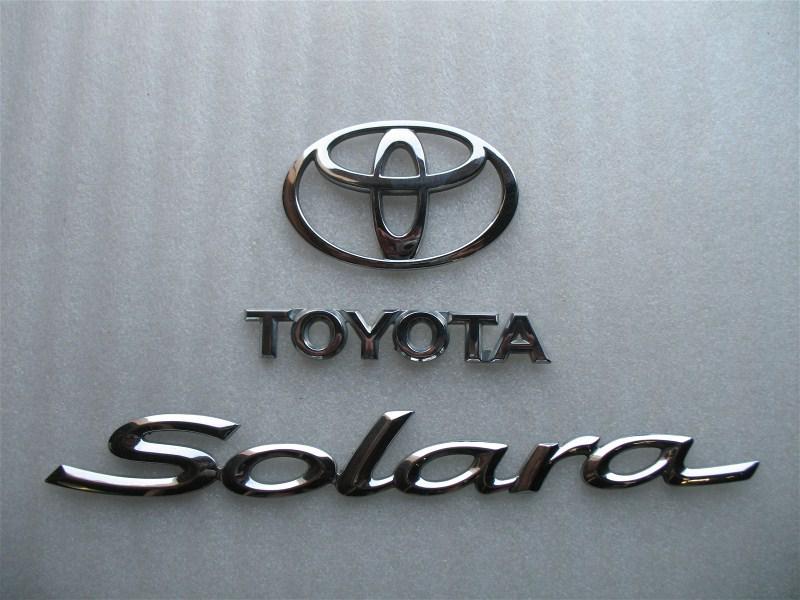 1999 toyota solara rear trunk chrome emblem logo decal sign oem set 00 01 02 03