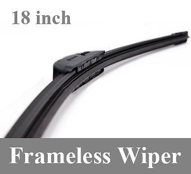 18" car frameless bracketless rubber windshield window windscreen wiper blades