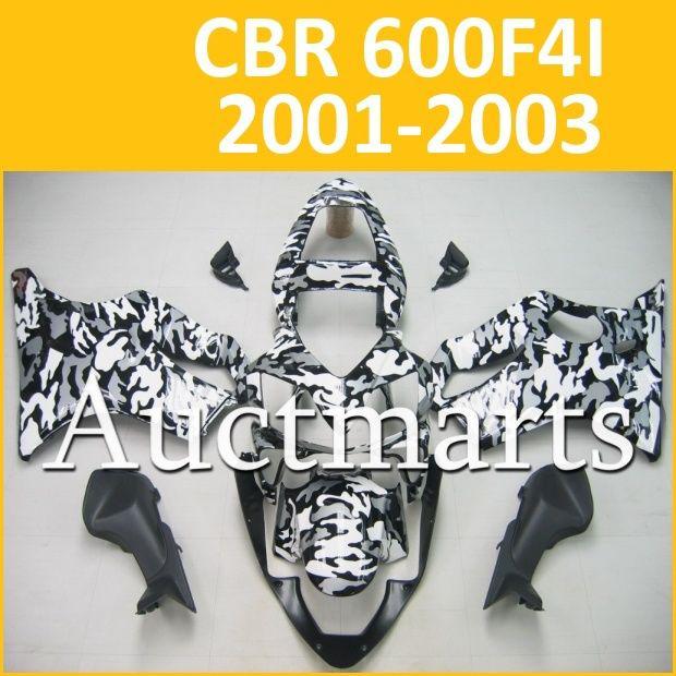 Fit honda 01 02 03 cbr 600f f4i 2001 2002 2003 fairing kit abs plastics b13 c31