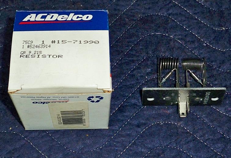 Acdelco oe service 15-71990 a/c blower motor switch/resistor