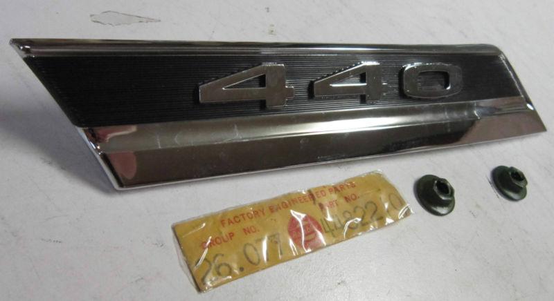 65 amc rambler american 4-door sedan nos 440 emblem