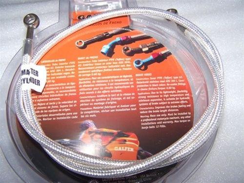 Hayabusa chrome platinum galfer ss front single left brake line!! 08-09-11-12-13