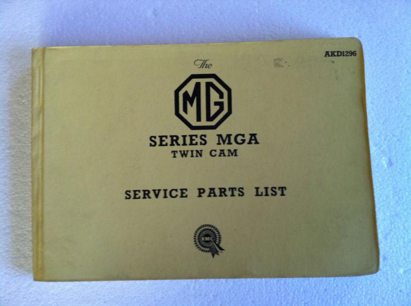 Mga twin cam  service parts list p/n akd1296 third edition