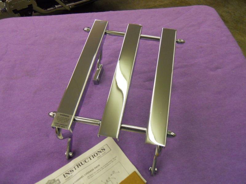 Harley flht, flt, flhs  touring chrome luggage rack 53390-91