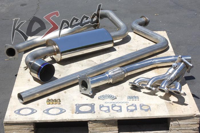 4.75" burnt tip muffler catback+header exhaust system 00-05 dodge neon sohc 2.0l