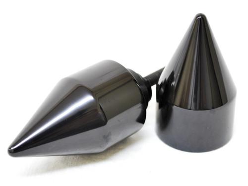 Black spike bar ends hand grip end caps for honda goldwing gl1800 2001-2013