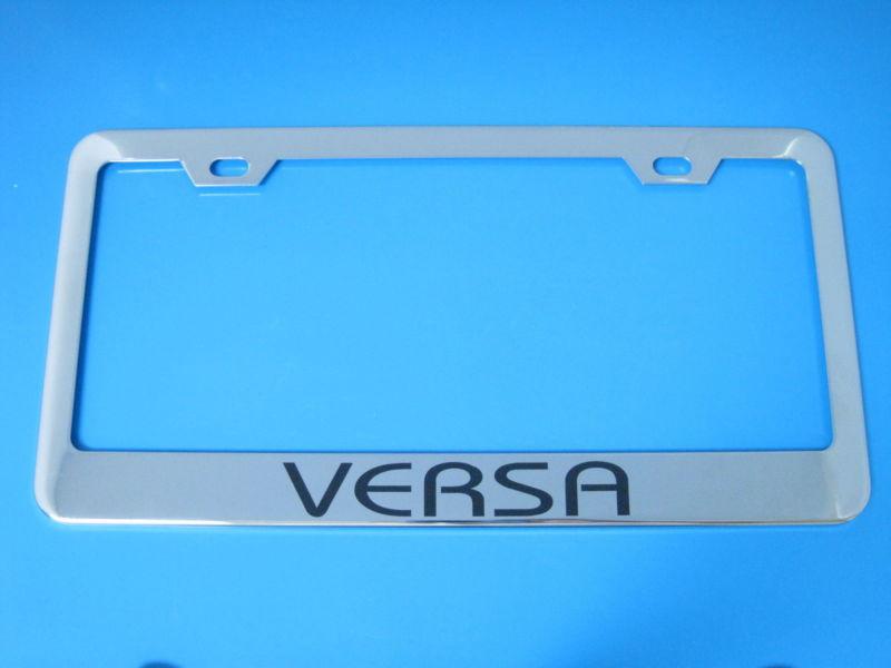 Nissan versa superior chrome license frame + screw caps