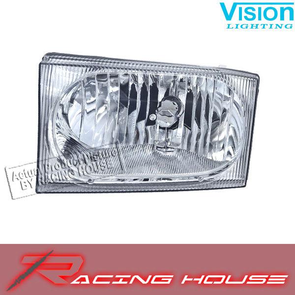 L/h headlight driver side lamp kit unit aero design 02-04 ford f250 f350 sd