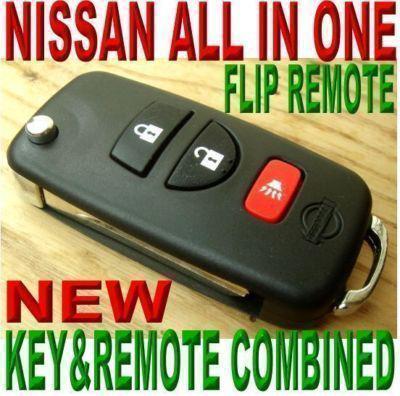 Nissan alin1 flip transponder chip key keyless entry transmitter clicker fob f73