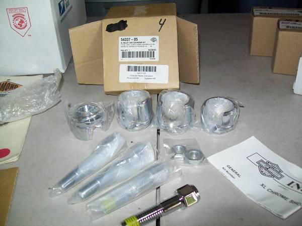 Harley davidson 2004 sportster xl billet  chrome shock hardware kit 54337-05