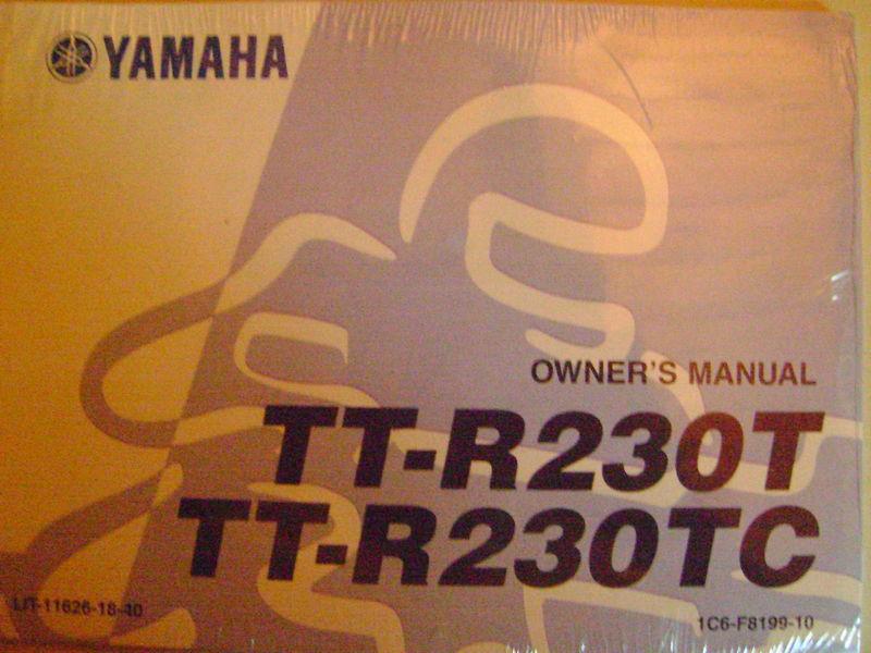 Yamaha tt-r230t tt-r230tc dirt bike factory owner's manual 2005