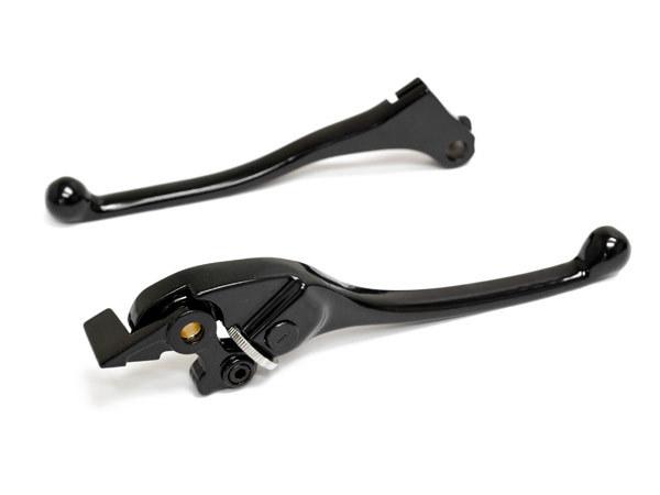 Black brake + clutch hand lever set l&r for 1987-1990 honda cbr 600 hurricane