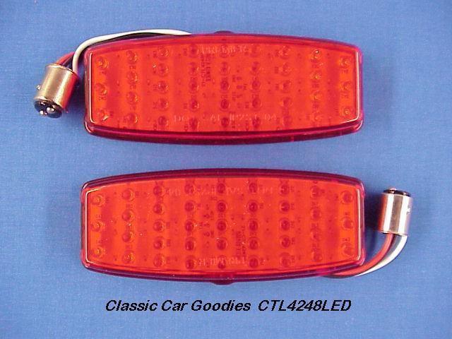1946-1947 chevy led tail light inserts (2) 39 leds new!