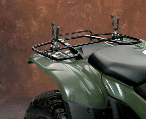 Moose racing single gun rack rear or handlebar atv