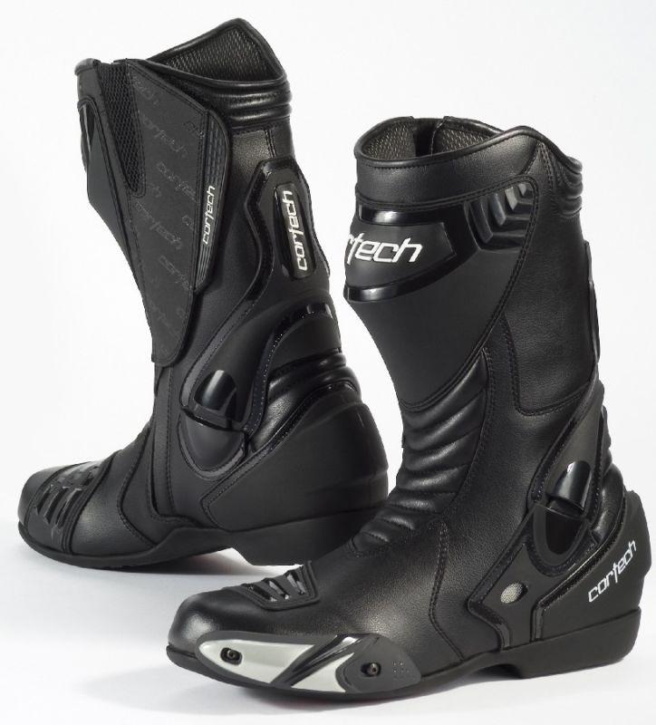 Cortech latigo black mens size 12 motorcycle road race leather boots