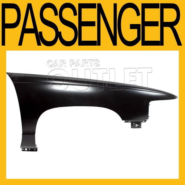 1994-1996 deville passenger right front fender primered black steel replacement