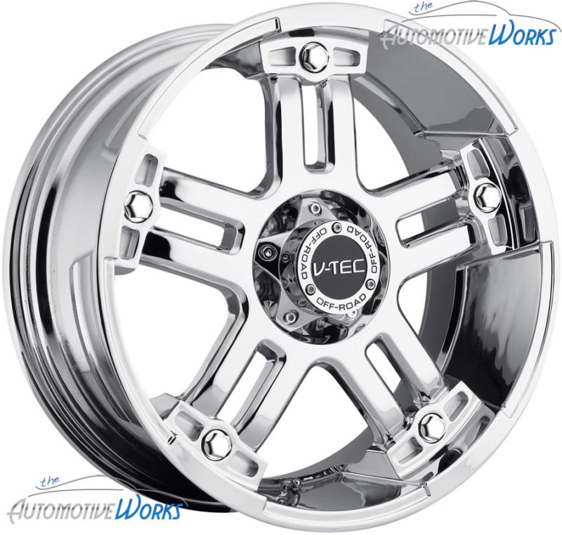 1 - 18x9 v-tec warlord 5x127 5x5 +12mm chrome wheel rim inch 18