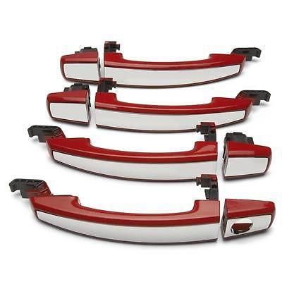 2012 chevrolet sonic exterior door handles front & rear victory red/chrome oem