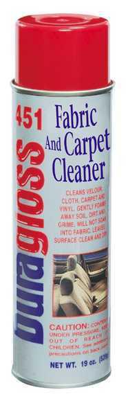 Duragloss wax dg 451 - cleaner / upholstery & carpet, duragloss; 19 oz