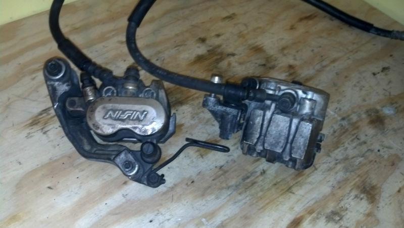 Honda vfr700f f2 interceptor 87 front brake master cylinder both calipers hoses 