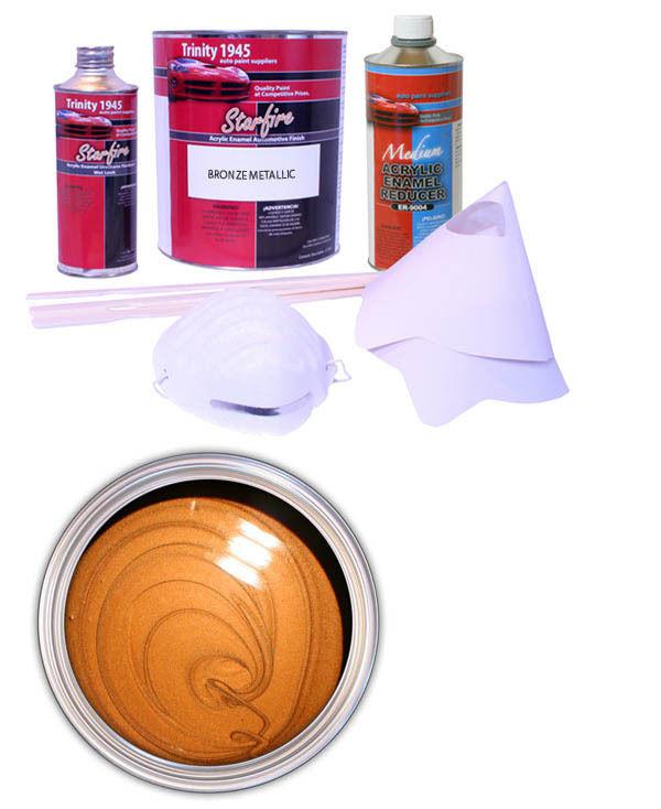 Bronze metallic acrylic enamel auto paint kit