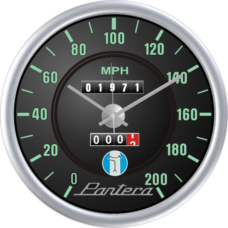 14 inch detomaso pantera 1971 1972 1973 1974 speedometer meter auto art clock