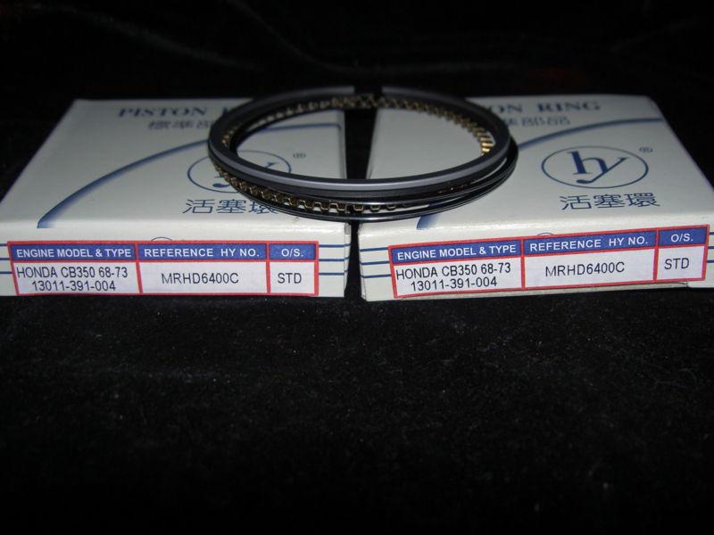 Honda cb 350 cl350 sl350 1969 - 1973 2 sets std size or 0.25mm o.s. piston rings