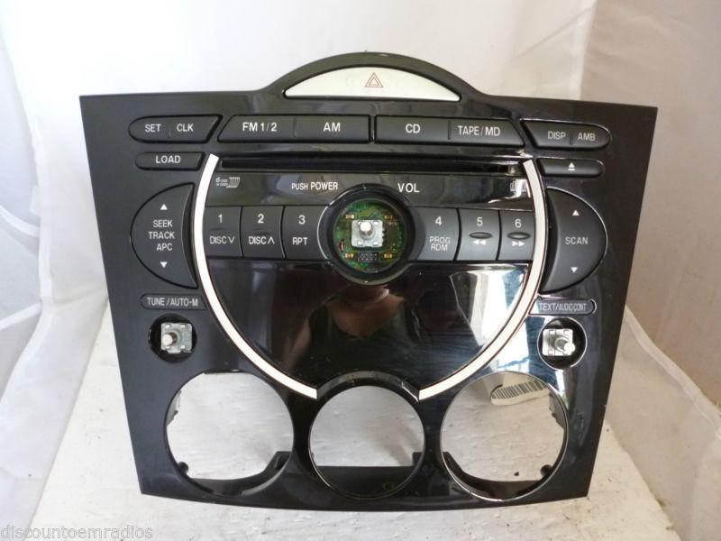 04-06 mazda rx8 bose radio 6 disc cd player fe0266dsxa oem *