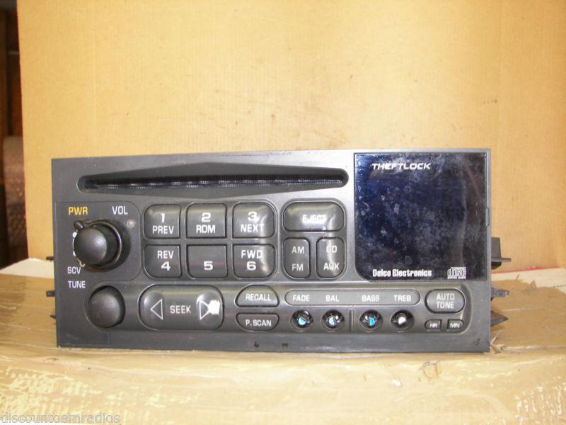 95-02 chevrolet tahoe suburban silverado safari yukon radio cd 15766258 *