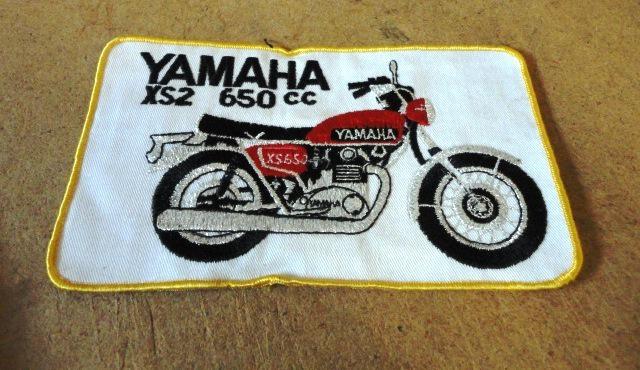 Vintage yamaha xs2 650cc embroidered sew on patch